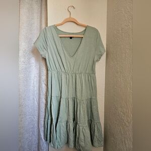 Casual mint green summer dress, wild fable size L